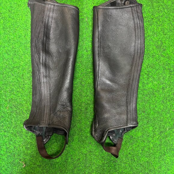 Tredstep Half Chaps. Size C15/L17 38/44 Dark Brown Leather - Picture 1 of 6